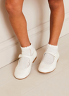 Girls Ivory Leather Mary Jane Shoes (20-34EU) Shoes from Pepa London US