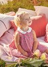 Annie Floral Print Sleeveless Dress With Bloomers in Coral (3mths-3yrs) Dresses  from Pepa London US