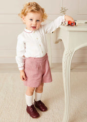 The Red and White Two-Piece Set Baby Boy Look LOOK from Pepa London US
