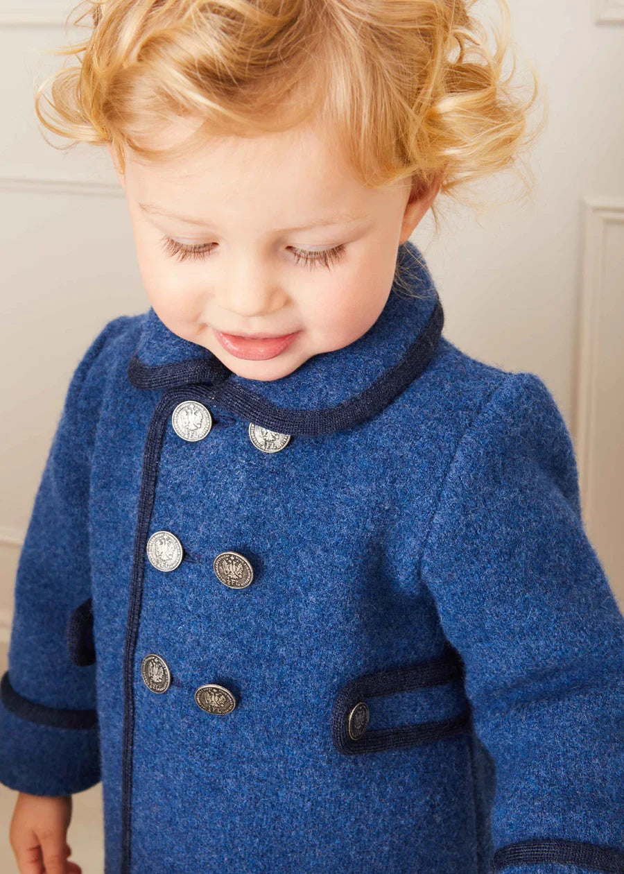 The Classic Blue Fair Isle Merino Wool Jumper Baby Boy Look LOOK from Pepa London US