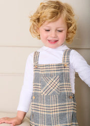 Peter Pan Collar Long Sleeve Top in White (2-5yrs)