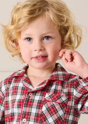 The Francis Tartan Pyjamas Set Toddler Boy Look