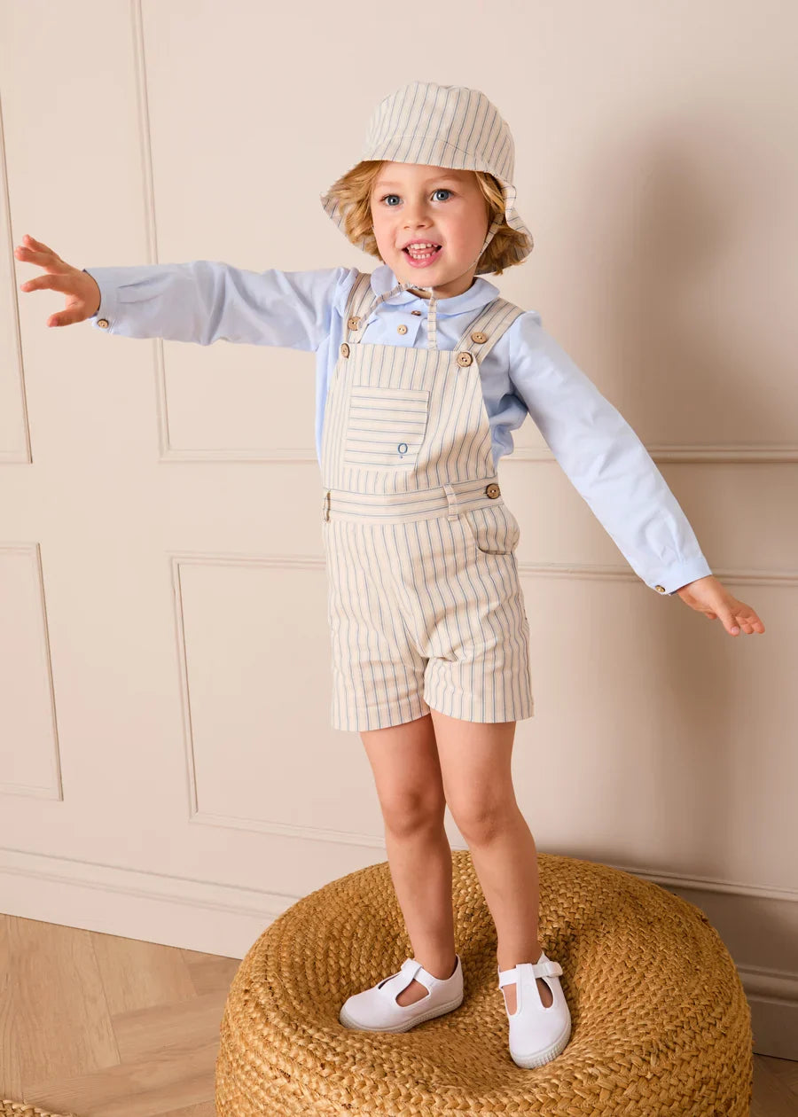 Percy Stripe Sun Hat in Blue (S-L) Accessories from Pepa London US