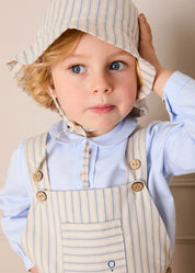 Percy Stripe Sun Hat in Blue (S-L) Accessories from Pepa London US