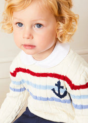 The Anchor Motif Jumper Toddler Boy Look Look from Pepa London US
