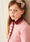 Single Breasted Scallop Detail Coat in Pink (2-10yrs) Coats  from Pepa London US