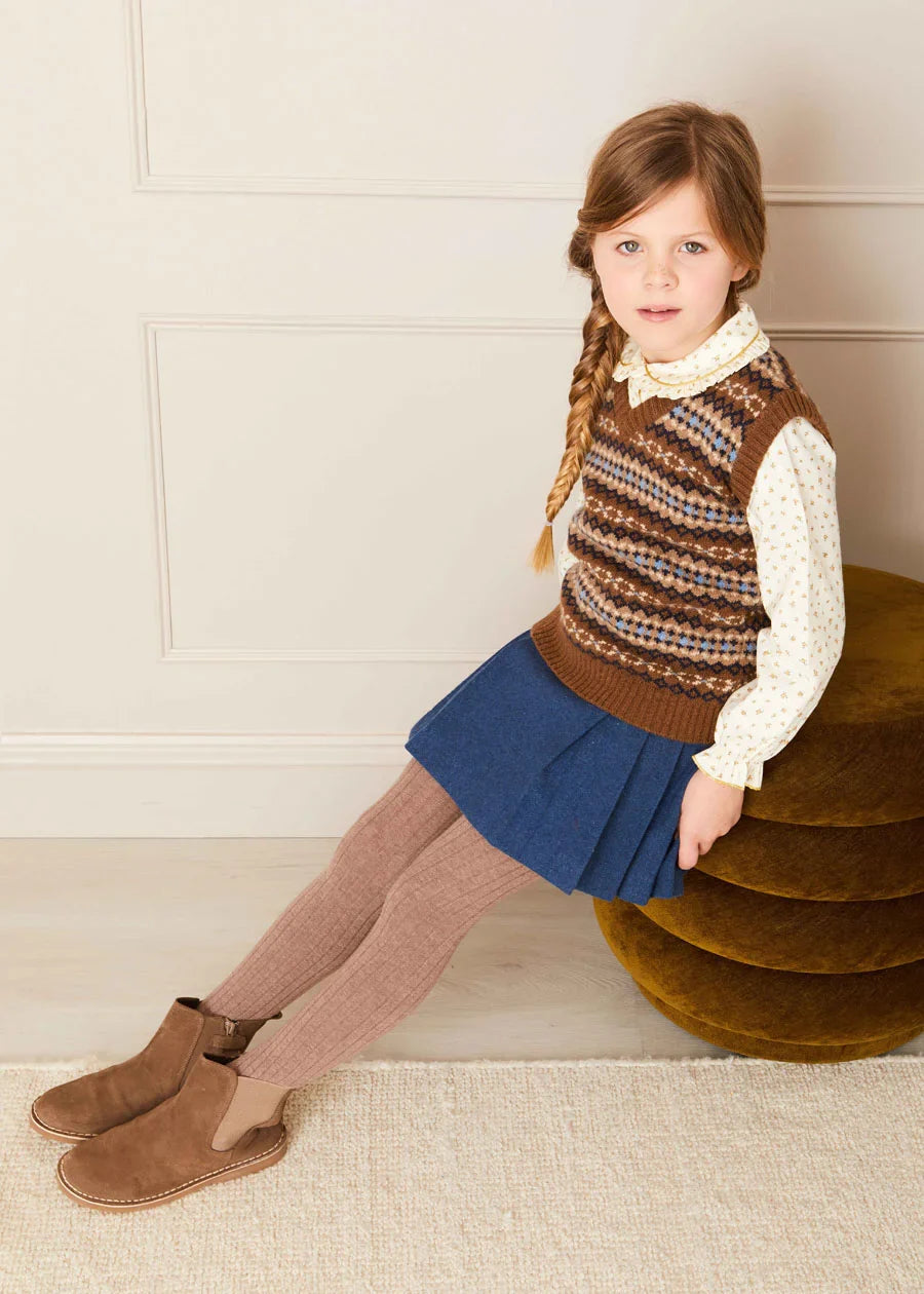 The Fair Isle Knitted Vest Girl Look LOOK from Pepa London US