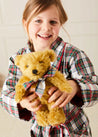 Limited-Edition Merrythought & Pepa Teddy Bear with Red Tartan Bow Toys  from Pepa London US