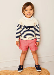 The Whale Striped Jumper Toddler Boy Look Look from Pepa London US