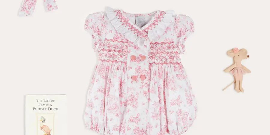 The Audrey Romper Baby Girl Look Look from Pepa London US