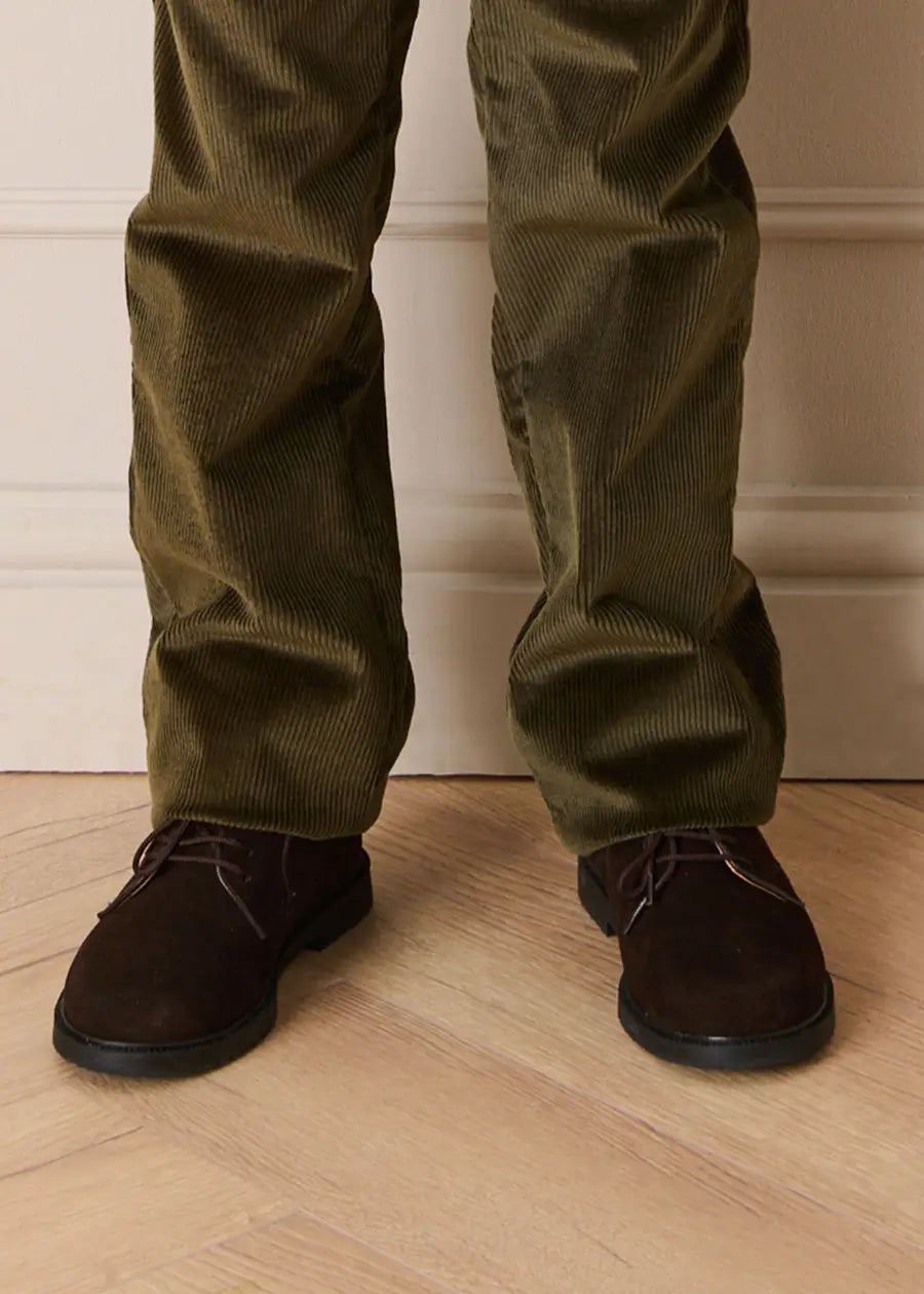 Suede Lace Up Shoes in Brown (24-35EU) Shoes from Pepa London US