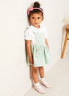 Duck Embroidered Scallop Detail Skirt With Braces in Green (18mths-6yrs) SKIRTS from Pepa London US