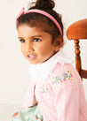 Strawberry Embroidery Cardigan in Pink (12mths-6yrs) KNITWEAR from Pepa London US