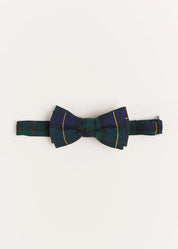 Windsor Tartan Bow Tie in Green HAIR ACCESSORIES from Pepa London US