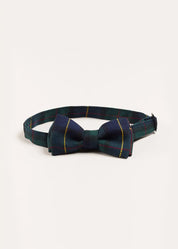 Windsor Tartan Bow Tie in Green HAIR ACCESSORIES from Pepa London US