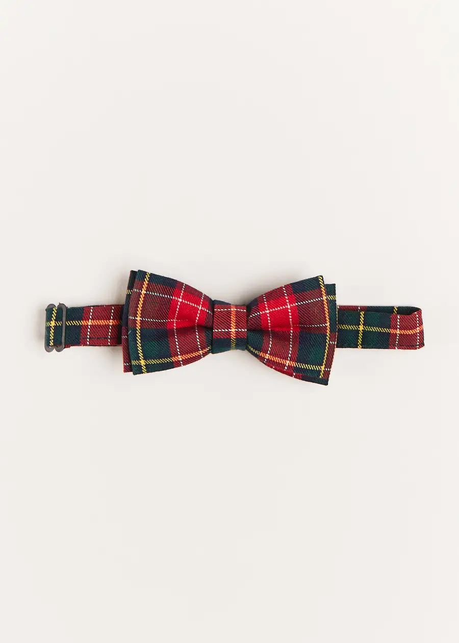 Belgravia Tartan Bow Tie in Red HAIR ACCESSORIES from Pepa London US