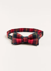 Belgravia Tartan Bow Tie in Red HAIR ACCESSORIES from Pepa London US