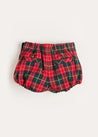 Belgravia Tartan Bloomers in Red (3mths-2yrs) Bloomers  from Pepa London US