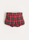 Belgravia Tartan Bloomers in Red (3mths-2yrs) Bloomers  from Pepa London US