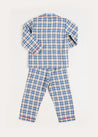 Gloucester Check Pyjamas in Blue (18mths-10yrs) Nightwear  from Pepa London US