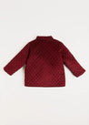 Corduroy Quilted Jacket in Burgundy (4-10yrs) Coats  from Pepa London US