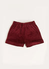 Corduroy Shorts in Burgundy (18mths-4yrs) Shorts from Pepa London US