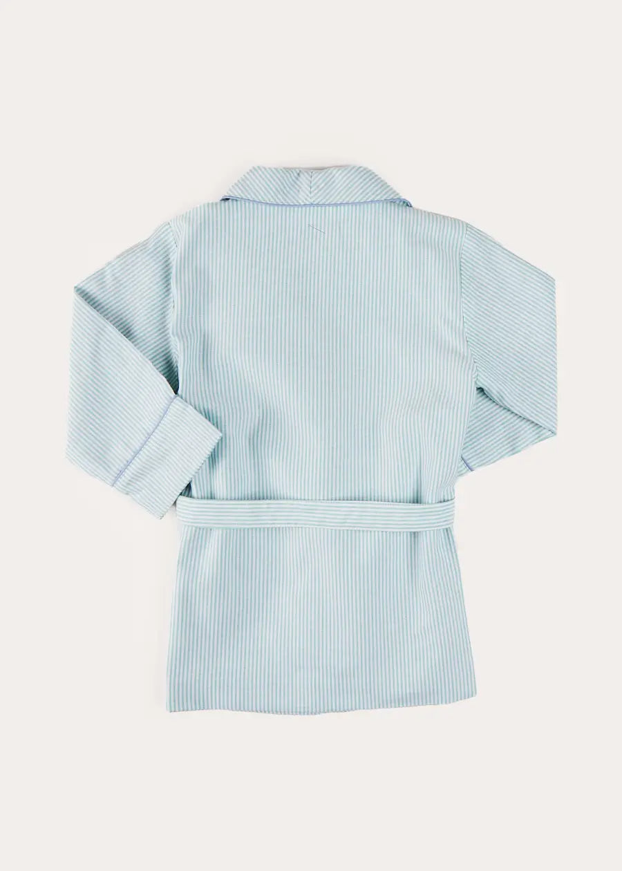 Rochester Striped Dressing Gown in Green (18mths-10yrs) NIGHTWEAR from Pepa London US