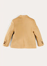 Plain Light Linen Blazer in Beige (4-10yrs) COATS from Pepa London US