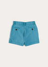 Plain Pocket Detail Shorts in Blue (4-10yrs) SHORTS from Pepa London US