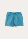 Plain Pocket Detail Shorts in Blue (4-10yrs) SHORTS from Pepa London US