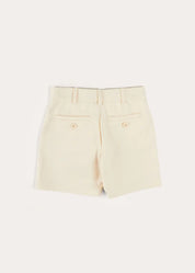 Plain Cotton Shorts in White (4-10yrs) SHORTS from Pepa London US