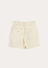 Plain Linen Shorts in White (4-10yrs) SHORTS from Pepa London US