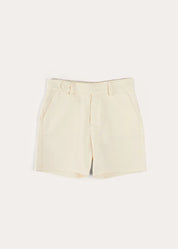 Plain Cotton Shorts in White (4-10yrs) SHORTS from Pepa London US