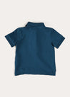 Plain Short Sleeve Polo Shirt in Navy (2-10yrs) TOPS & BODYSUITS from Pepa London US