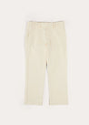 Plain Pocket Detail Trousers in White (4-10yrs) TROUSERS from Pepa London US