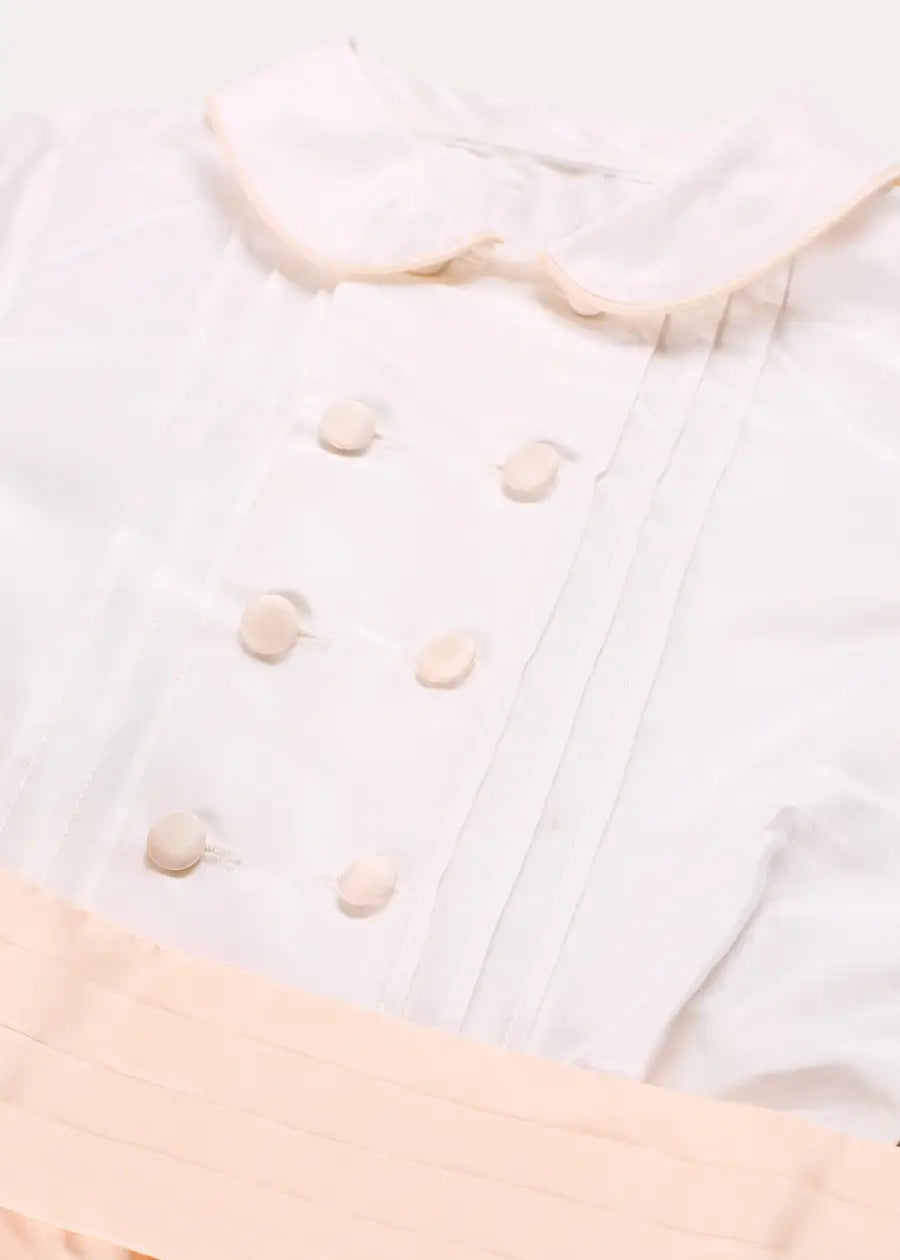 The Royal Silk Knickerbocker Three-Piece Set in Rose (2-6yrs) TWO PIECE SETS from Pepa London US