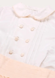 The Royal Silk Knickerbocker Three-Piece Set in Rose (2-6yrs) TWO PIECE SETS from Pepa London US