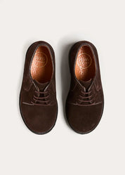 Suede Lace Up Shoes in Brown (24-35EU) Shoes from Pepa London US