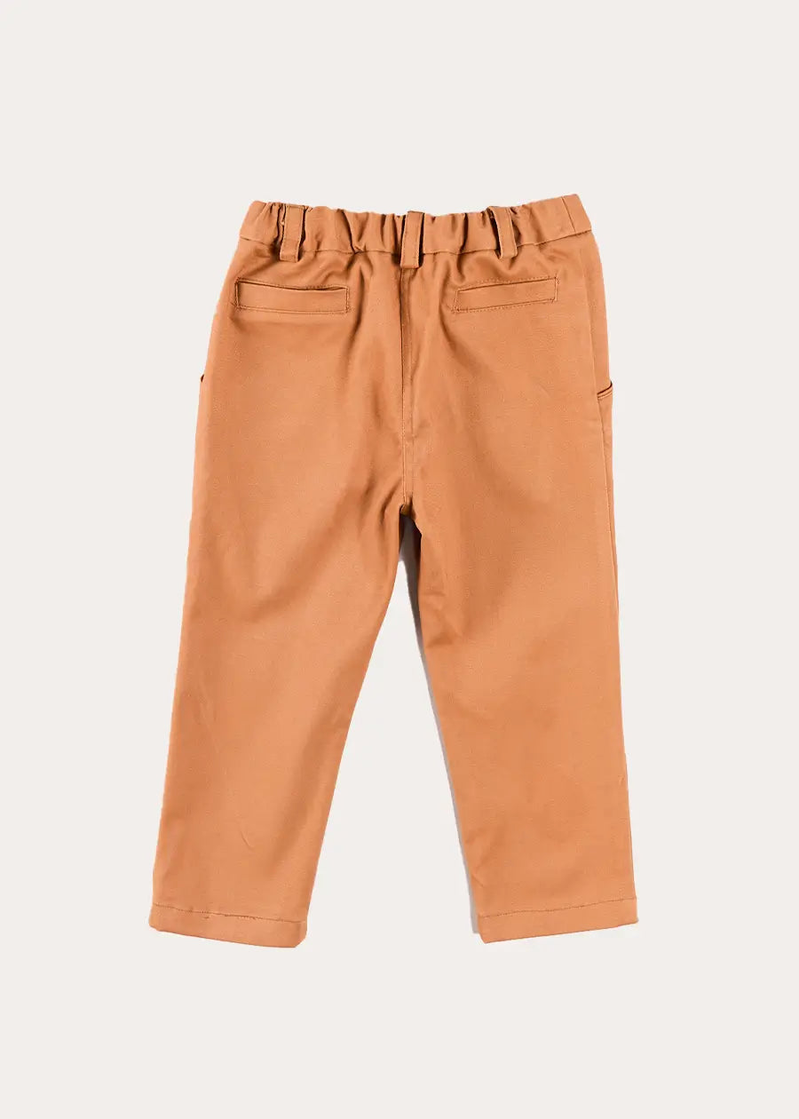 Plain Chino Trousers in Camel (18mths-5yrs) Trousers from Pepa London US