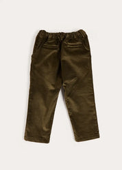 Corduroy Chino Trousers in Green (18mths-5yrs) Trousers from Pepa London US