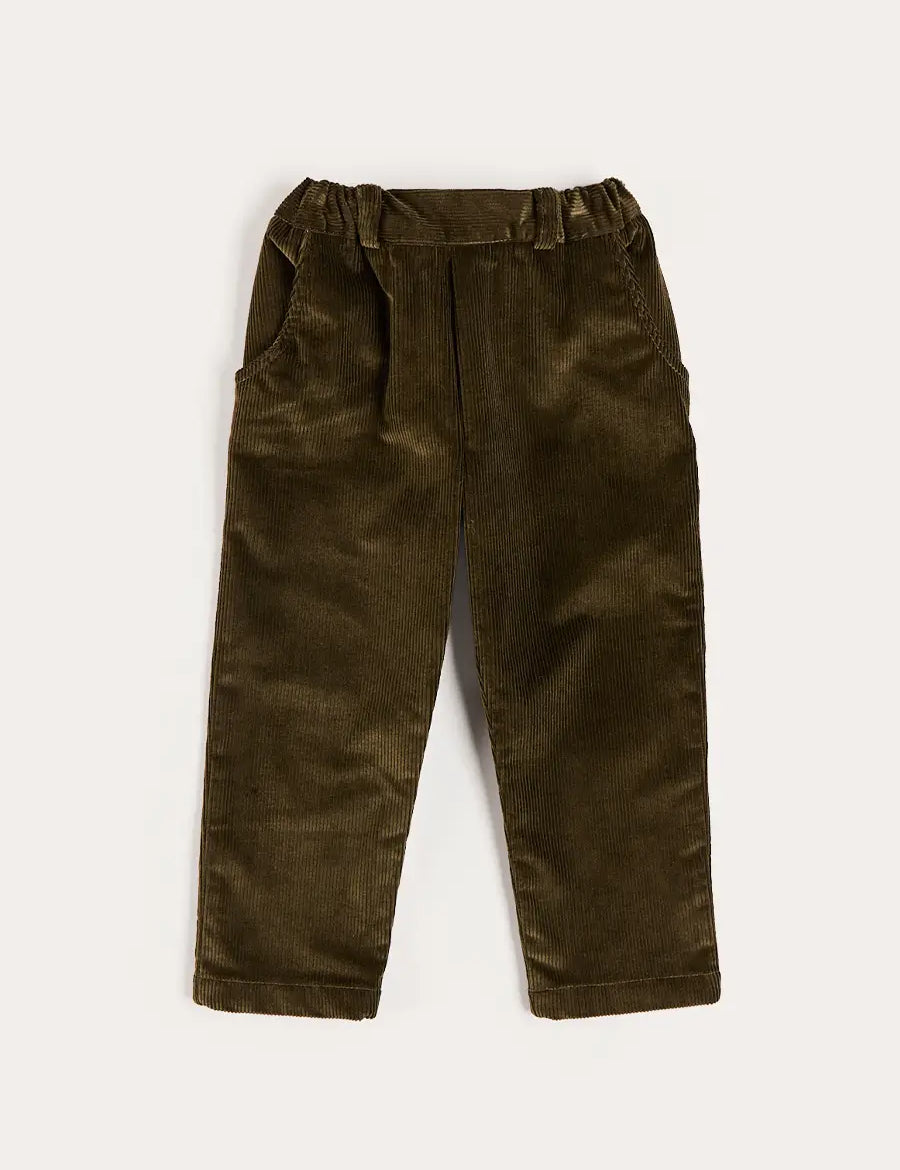 Corduroy Chino Trousers in Green (18mths-5yrs) Trousers from Pepa London US