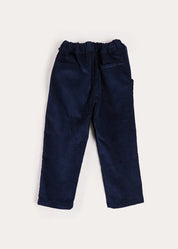 Corduroy Chino Trousers in Navy (18mths-5yrs) Trousers from Pepa London US