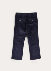 Velvet Pocket Chino Trousers in Navy (4-10yrs) Trousers from Pepa London US