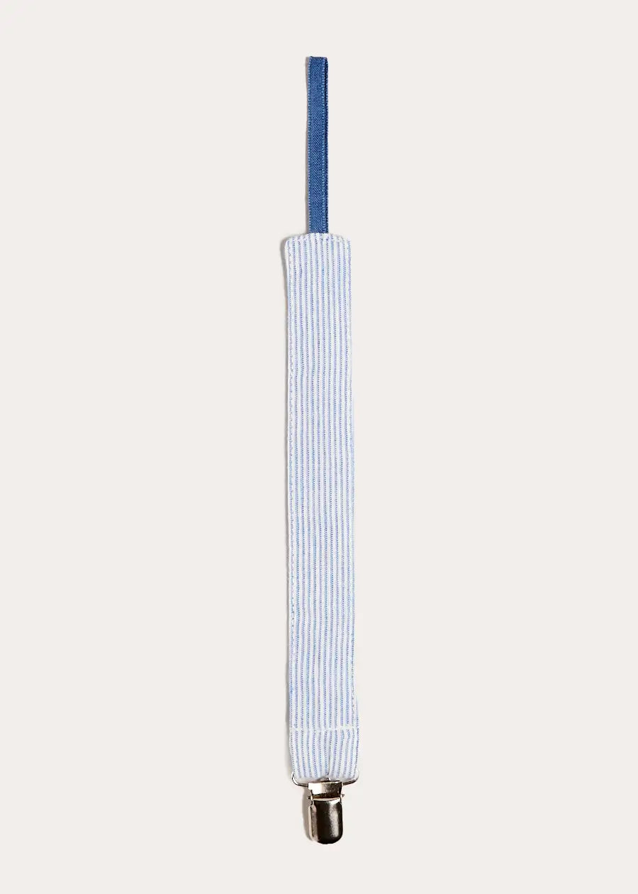 Alexander Stripe Dummy Clip in Blue ACCESSORIES from Pepa London US
