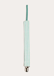 Wimbledon Stripe Dummy Clip in Green ACCESSORIES from Pepa London US