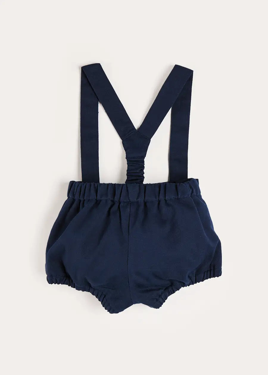Plain Bloomers with Braces in Navy (6mths-3yrs) Bloomers from Pepa London US