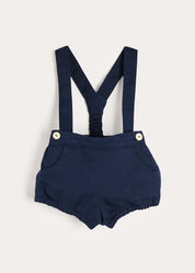 Plain Bloomers with Braces in Navy (6mths-3yrs) Bloomers from Pepa London US