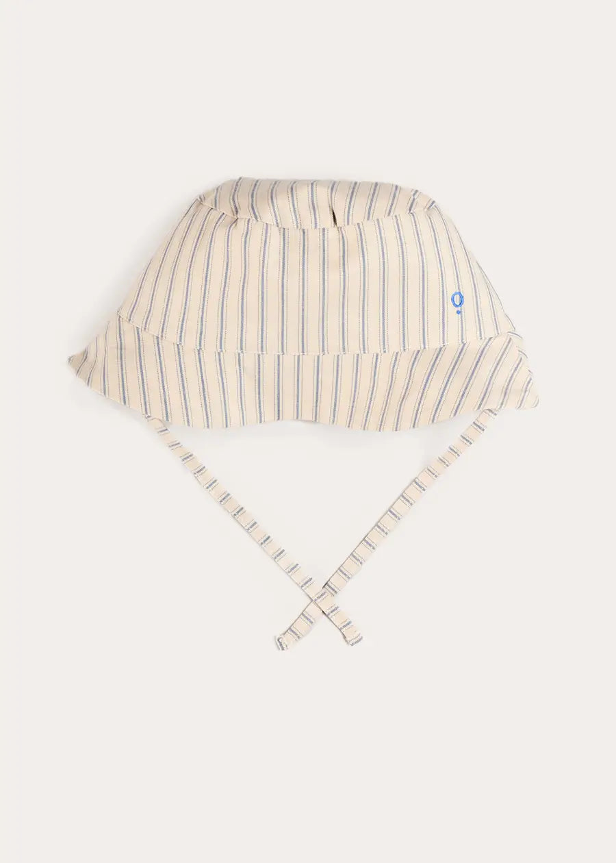 Percy Stripe Sun Hat in Blue (S-L) Accessories from Pepa London US