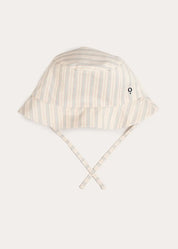 Brompton Striped Sun Hat in Beige (XS-L) ACCESSORIES from Pepa London US