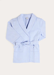 Barnaby Stripe Light Weight Dressing Gown in Blue (2-10yrs) Nightwear from Pepa London US